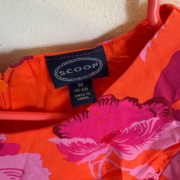 Scoop Women's Cut Out Midi Dress with Puff Sleeves - Picture 4 of 10